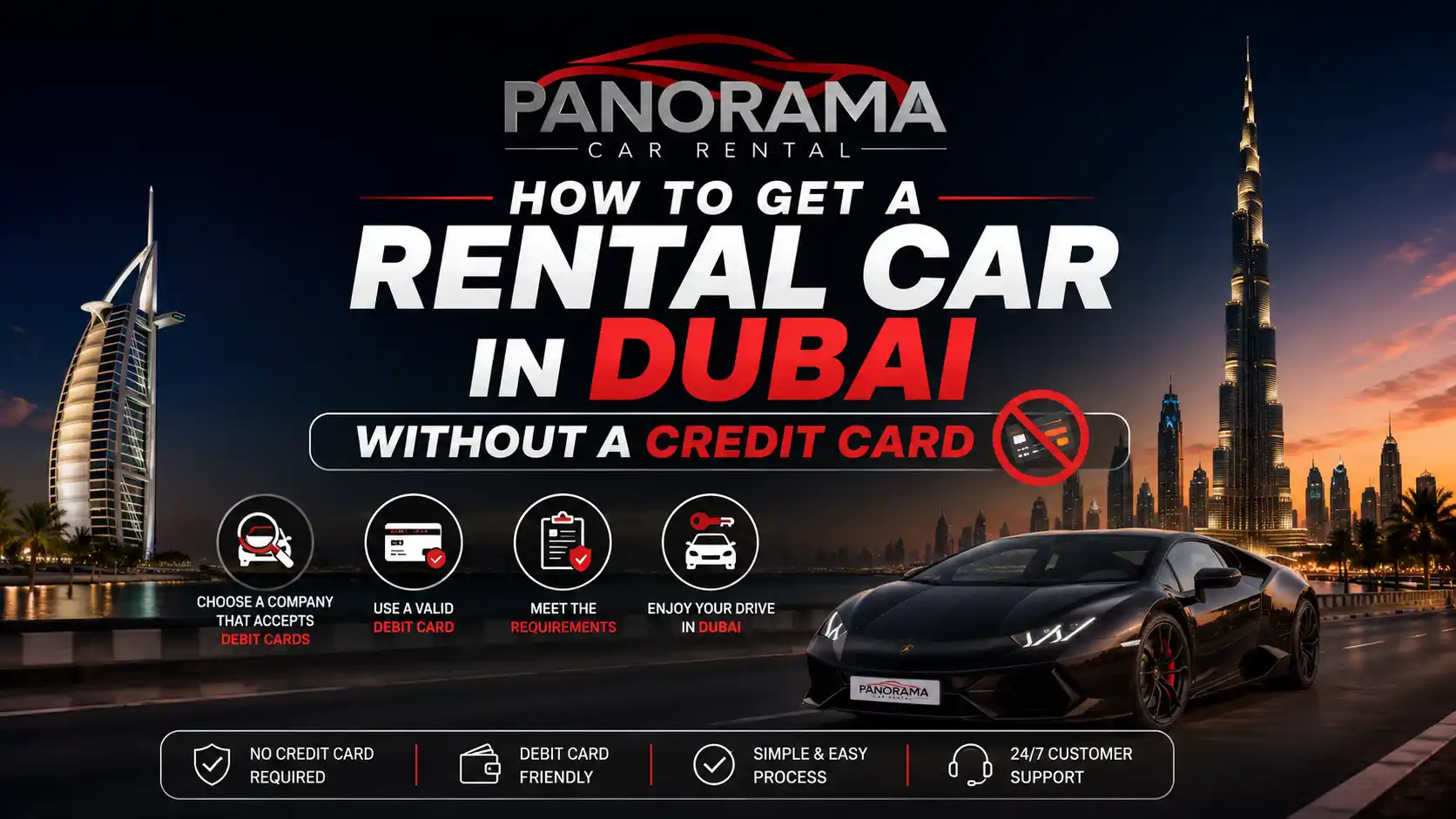 How to Get a Rental Car in Dubai Without a Credit Card