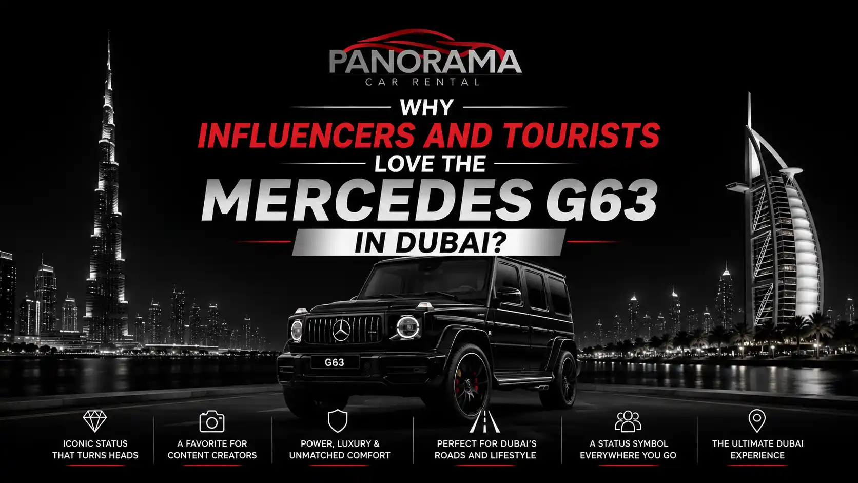Why Influencers and Tourists Love the Mercedes G63 in Dubai
