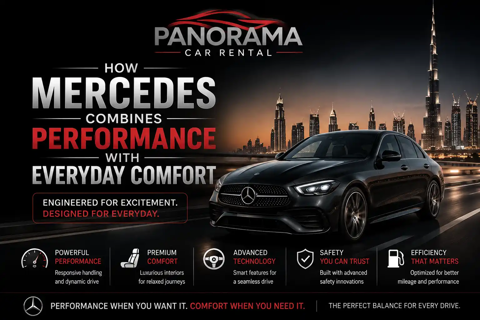 How Mercedes Combines Performance with Everyday Comfort